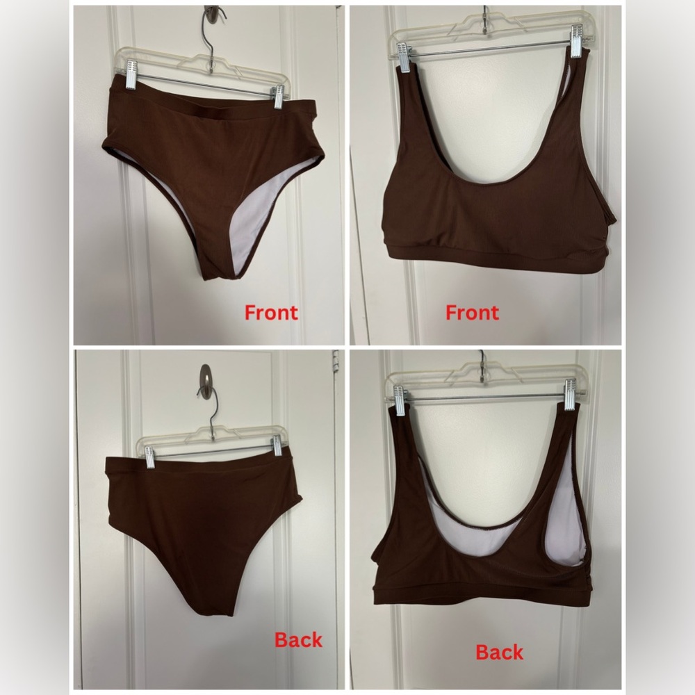 NWOT Joe Fresh 2x Plus Women’s Brown Bikini Set